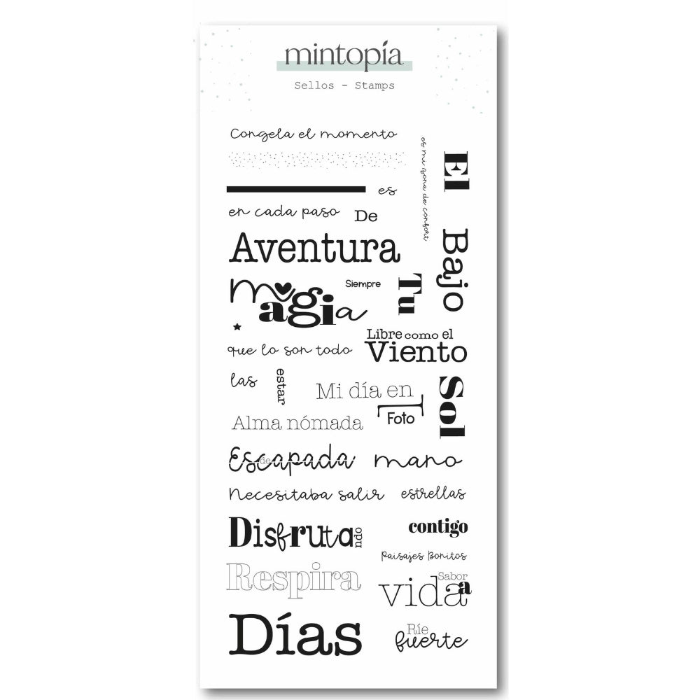 Sello Frases castellano Viviendo Outdoors