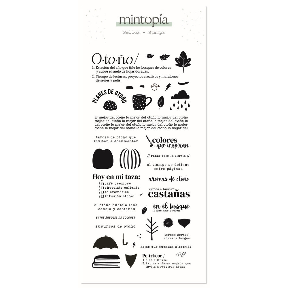 Sello de Mintopía Otoño CASTELLANO by Scrapbypat