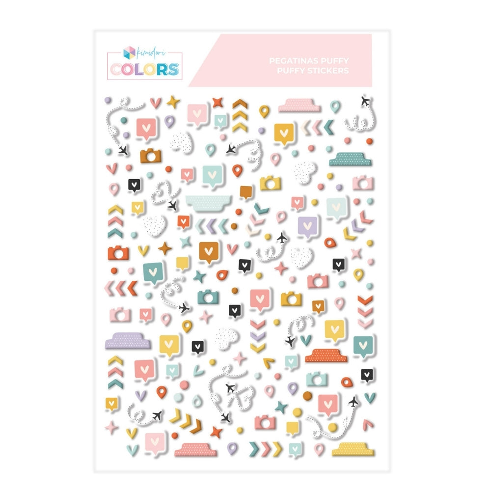 Pegatinas puffy Iconos básicos SYL Noviembre y Diciembre