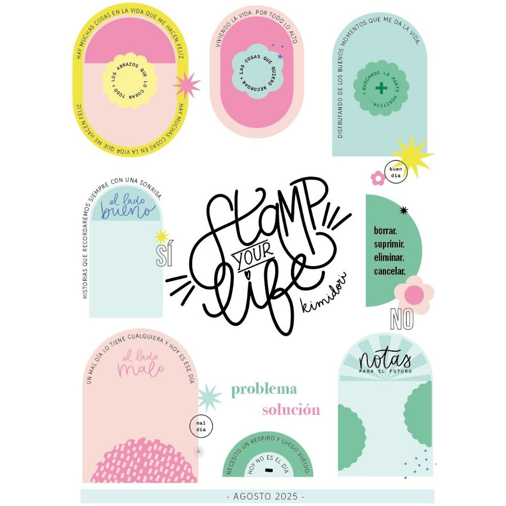 Kit de Stamp Your Life Agosto 2025 SIN SUSCRIPCIÓN CASTELLANO
