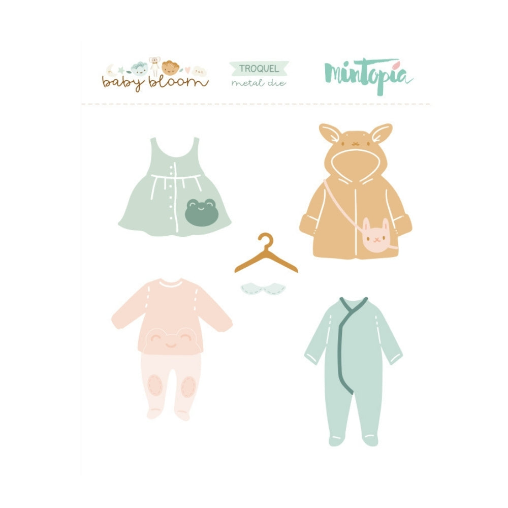 Troquel ropita 2 Baby Bloom de Mintopía