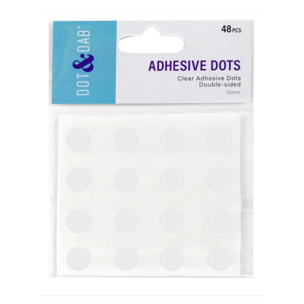 Dot & Dab glue dots adhesivos 15 mm diámetro 48 pcs