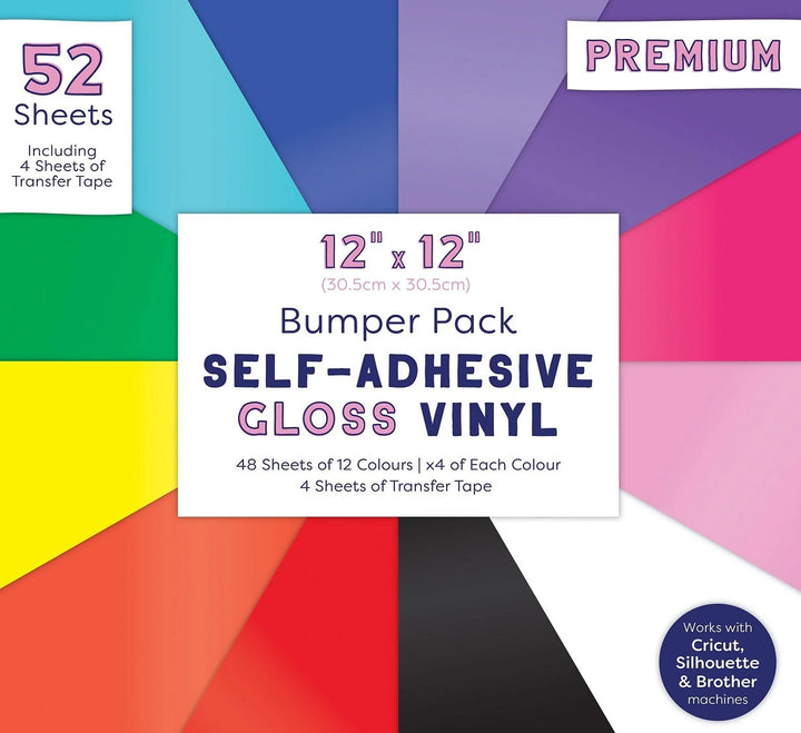 Bumber Pack vinilos autoadhesivos First Edition 12"x12" acabado Gloss 52 hojas