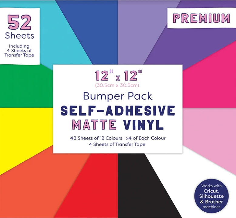 Bumber Pack vinilos autoadhesivos First Edition 12"x12" acabado Mate 52 hojas