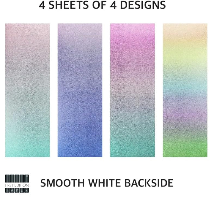 First Edition Pad Premium A4 Glittered Paper Pastel Ombre