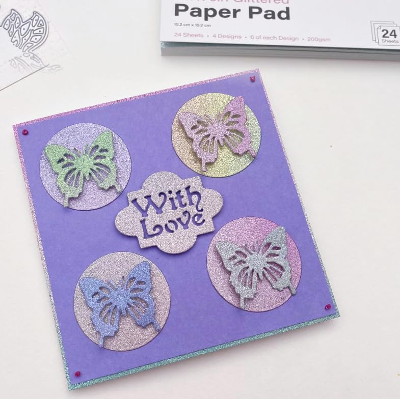 First Edition Pad Premium A4 Glittered Paper Pastel Ombre