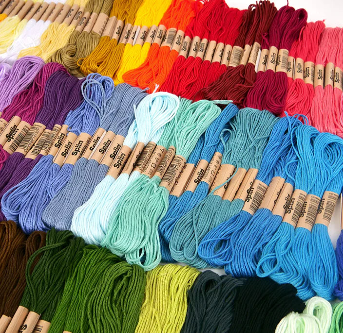 Mega Value Set hilos y herramientas 144 pcs Spiin Embroidery Floss