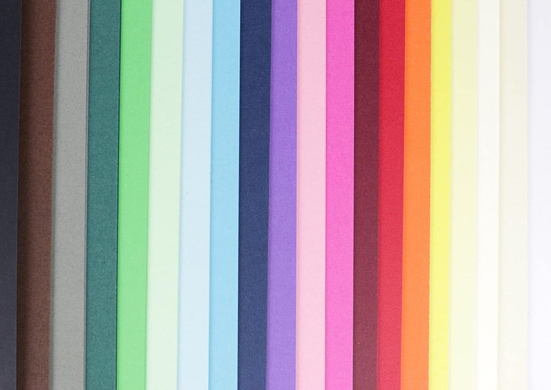Mega stack de cartulinas Premium texturizadas 12x12" colores surtidos 80 hojas