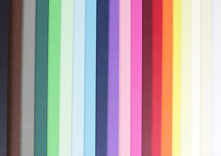 Mega stack de cartulinas Premium texturizadas 12x12" colores surtidos 80 hojas