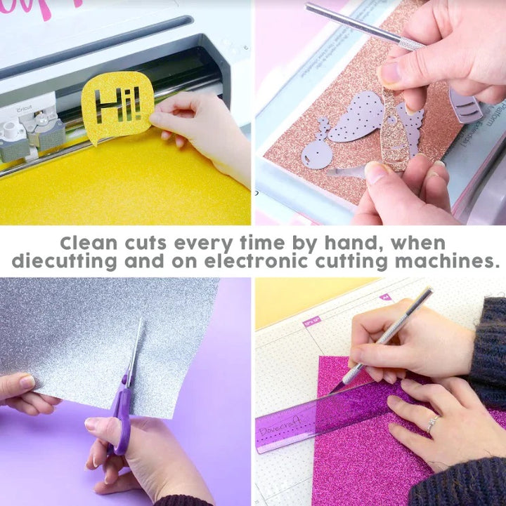 Pad de cartulinas con glitter A4 Pastel pack 12 hojas doble cara