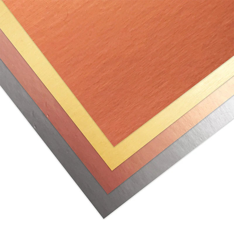 Pad de cartulinas metalizadas lisas A4 4 colores 8 hojas
