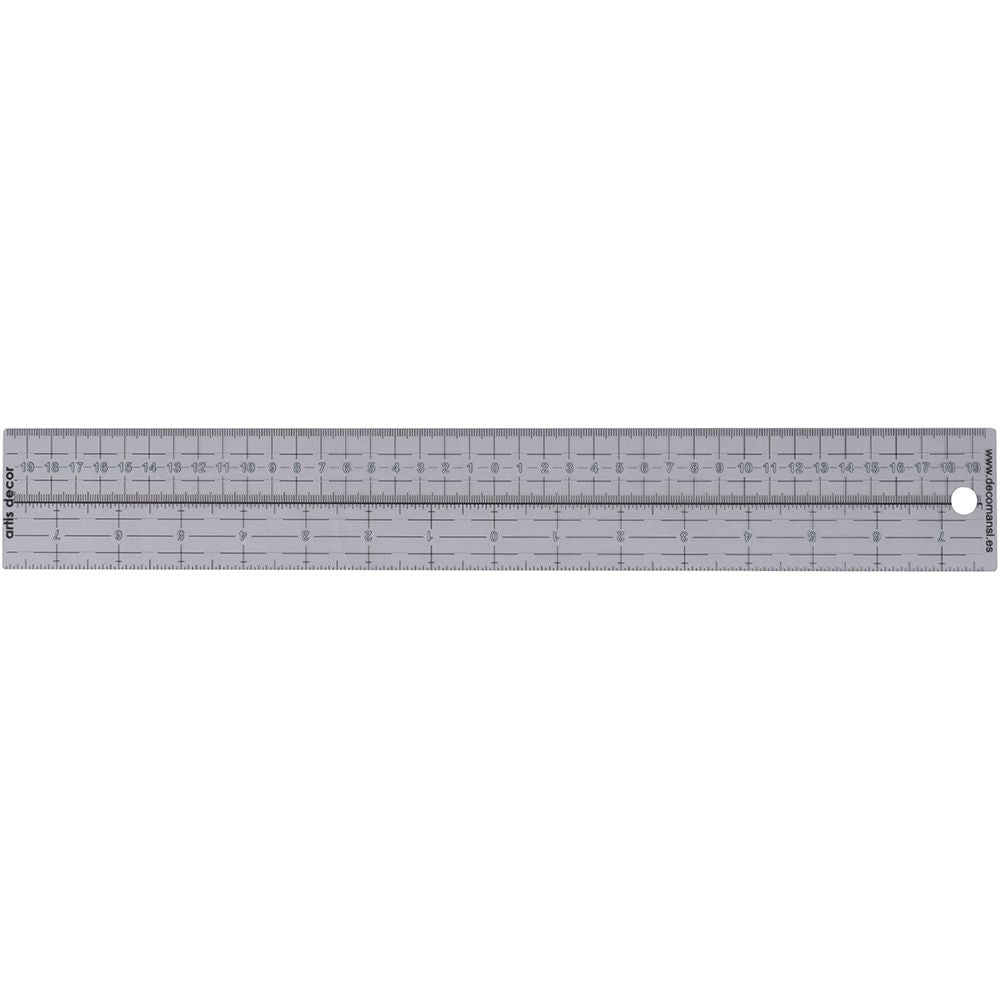 Regla de centrado flexible transparente 40 cm