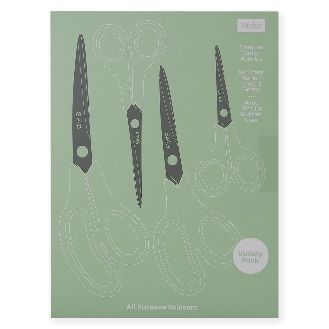 Set 4 Tijeras Siska de titanio All Purpose Scissors Coating