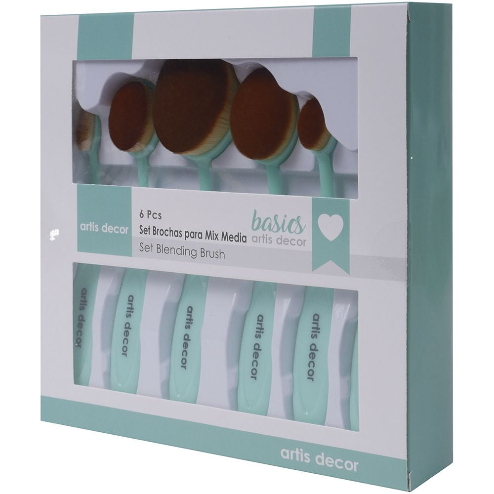 Set 6 brochas para Mix Media Artis Decor
