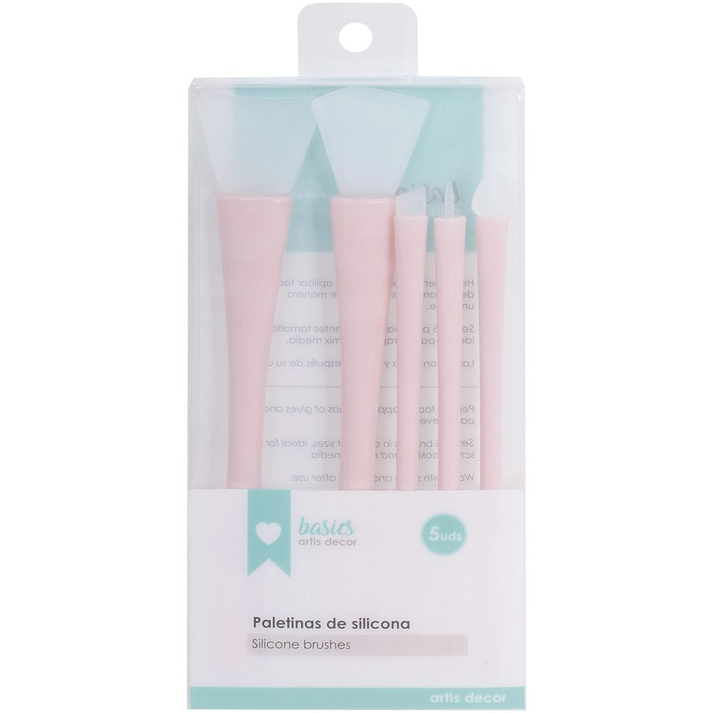 Set de Paletinas de silicona Artis Decor Rosa