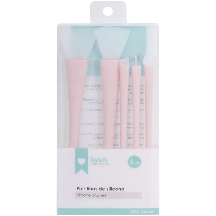 Set de Paletinas de silicona Artis Decor Rosa