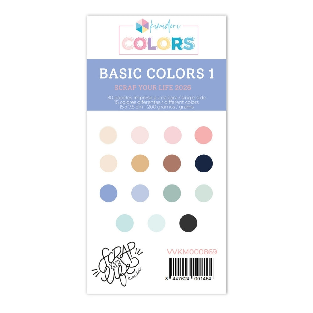Mini pad de papeles para troquelar SYL Basic Colors 2026 1