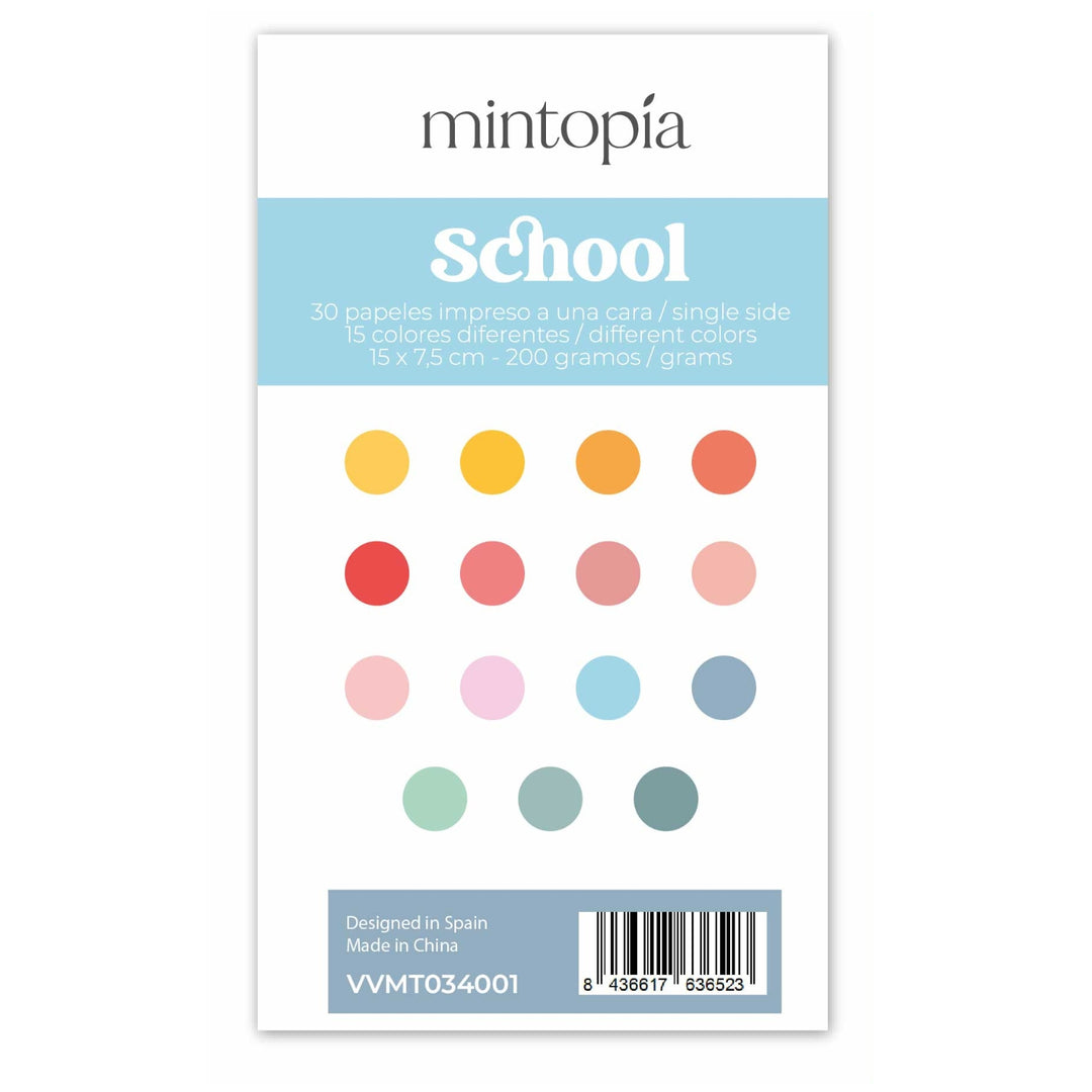 Mini pad de papeles para Mini Evolution School Days Mintopía