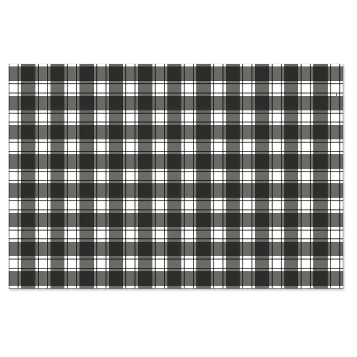 Tela para encuadernar estampada 35x50 cm Vichy negro Mintopía