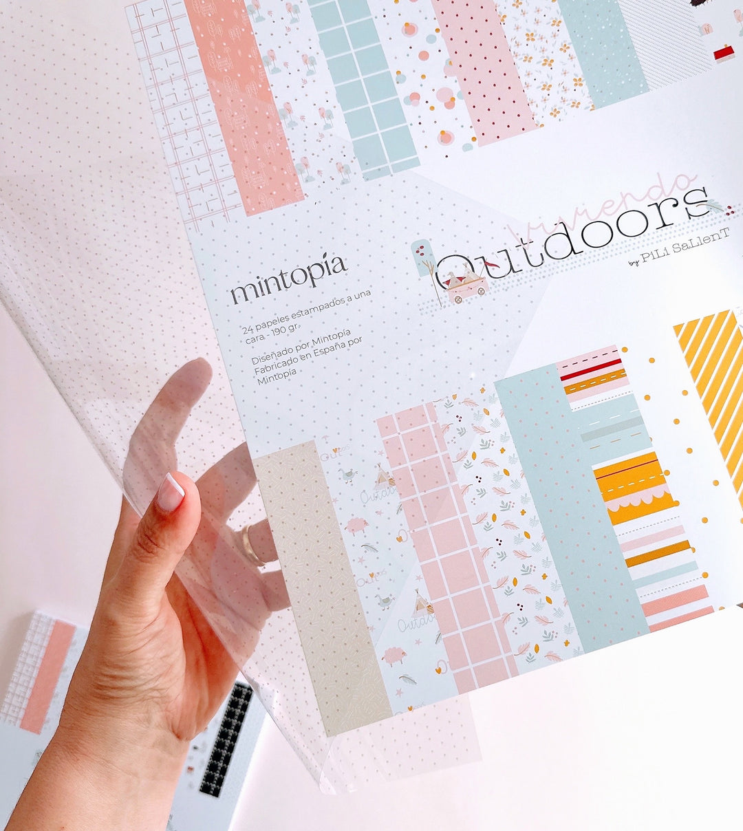 Acetato 12"x12" Viviendo Outdoors de Mintopía