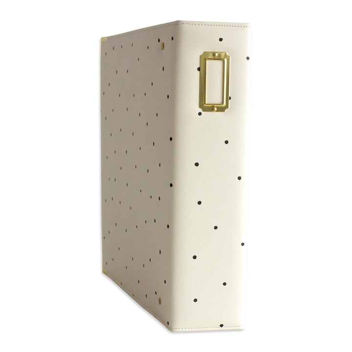 Álbum 9"x12" Kimidori Colors 2025 DELUXE Cuero Vegano Black Dots