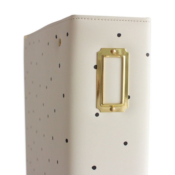 Álbum 9"x12" Kimidori Colors 2025 DELUXE Cuero Vegano Black Dots