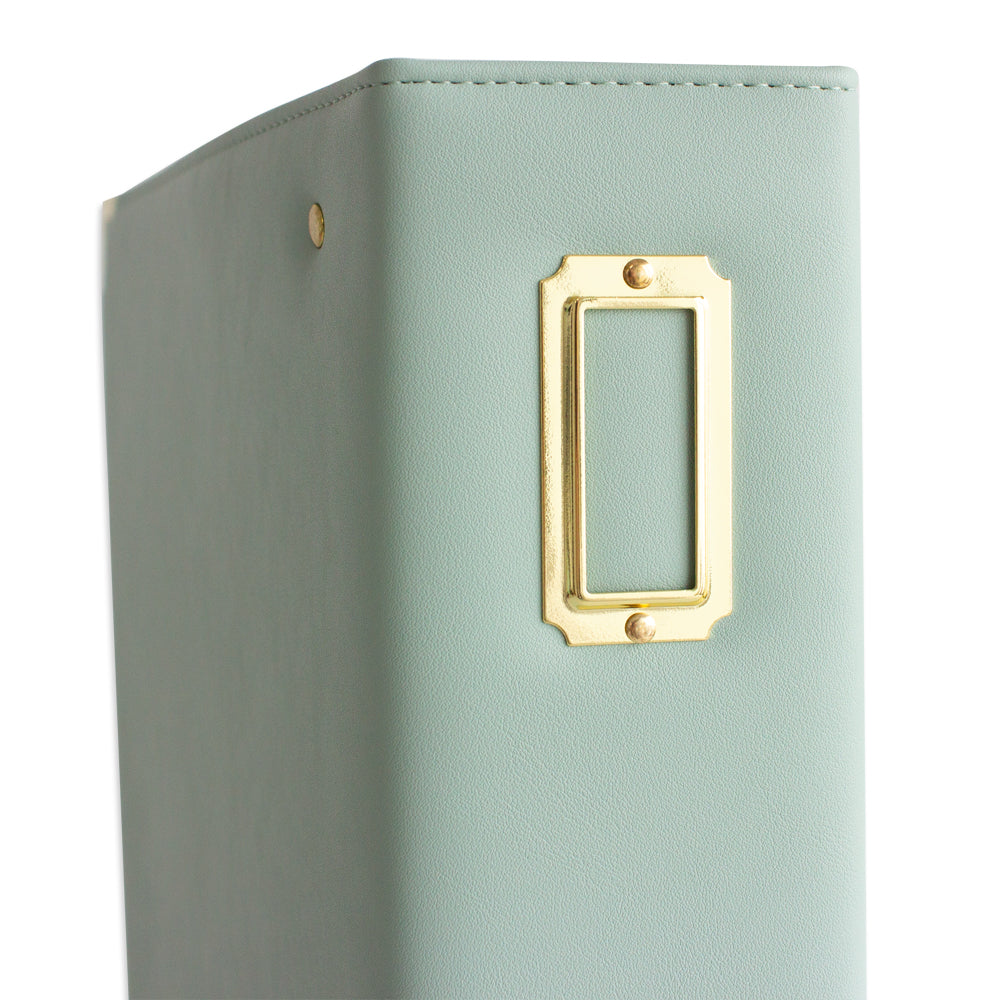 Álbum 9"x12" Kimidori Colors 2025 DELUXE Cuero Vegano Mint