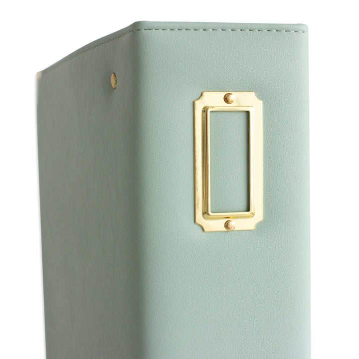 Álbum 9"x12" Kimidori Colors 2025 DELUXE Cuero Vegano Mint