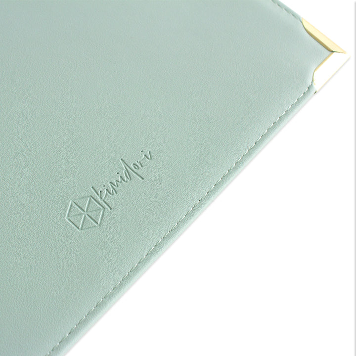 Álbum 9"x12" Kimidori Colors 2025 DELUXE Cuero Vegano Mint