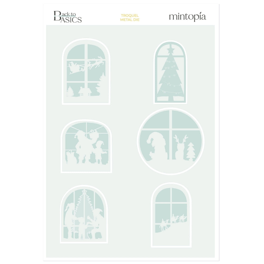 Troquel BTB Mintopía Ventanas navideñas