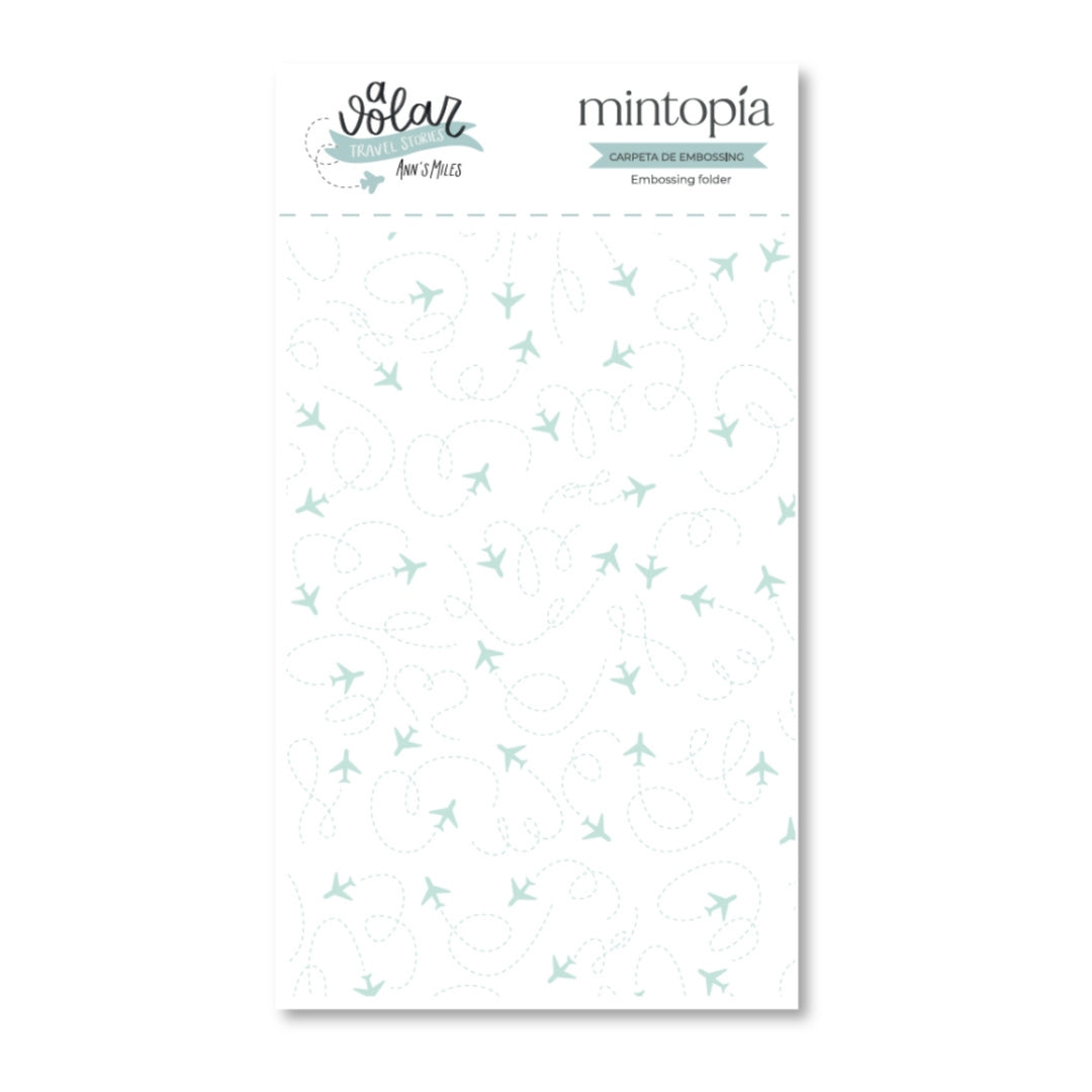 Carpetas de embossing 3"x5" Aviones A volar - Travel Stories Mintopía