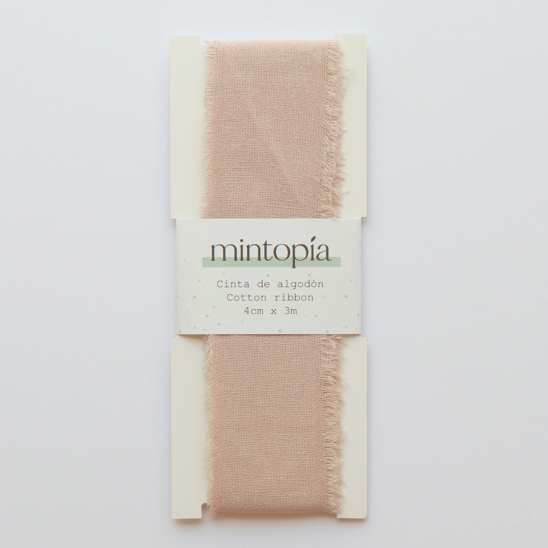 Cinta de algodón Mintopía 4 cm x 3 m Beige