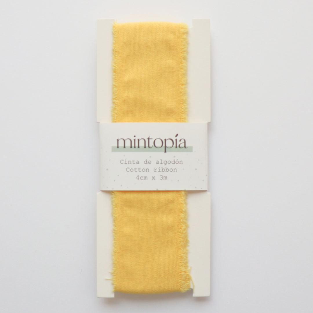Cinta de algodón Mintopía 4 cm x 3 m Canary
