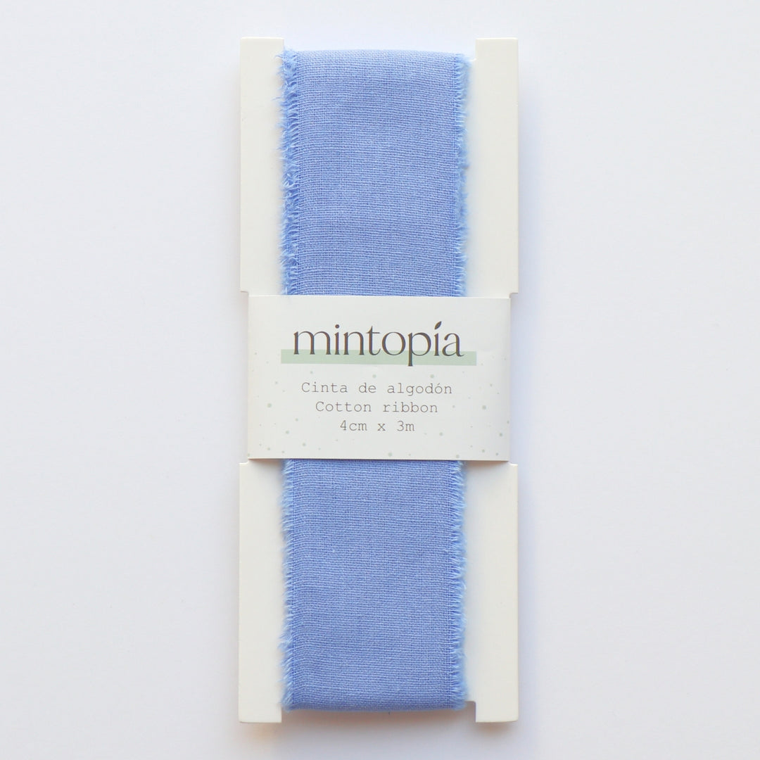 Cinta de algodón Mintopía 4 cm x 3 m France Blue