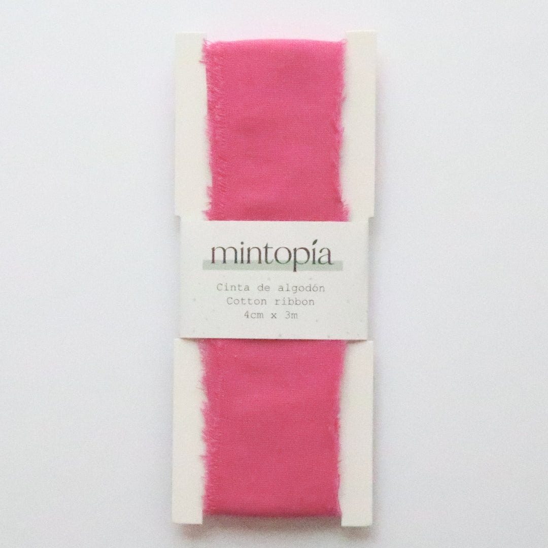 Cinta de algodón Mintopía 4 cm x 3 m Fuchsia