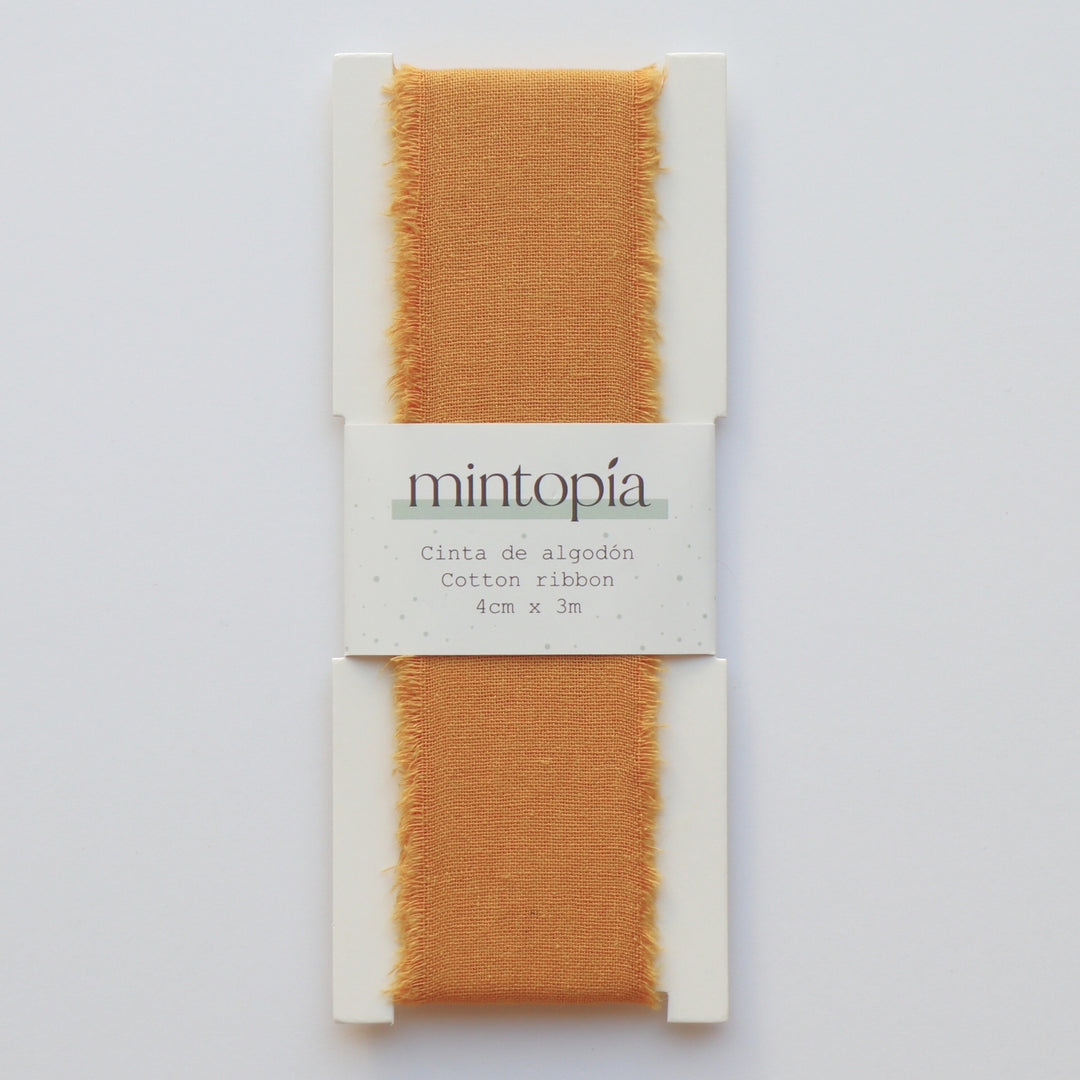 Cinta de algodón Mintopía 4 cm x 3 m Mustard