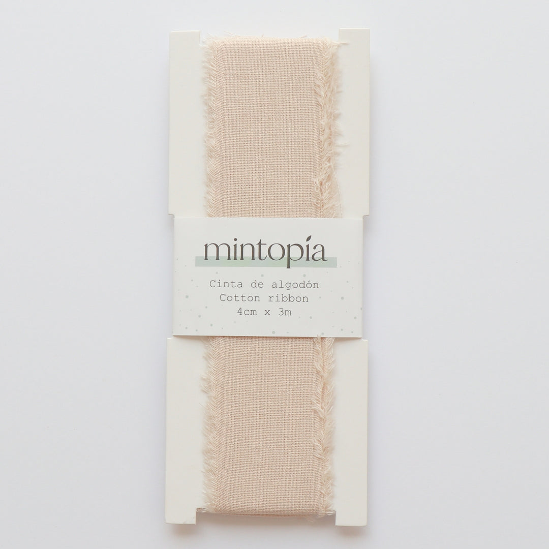 Cinta de algodón Mintopía 4 cm x 3 m Natural