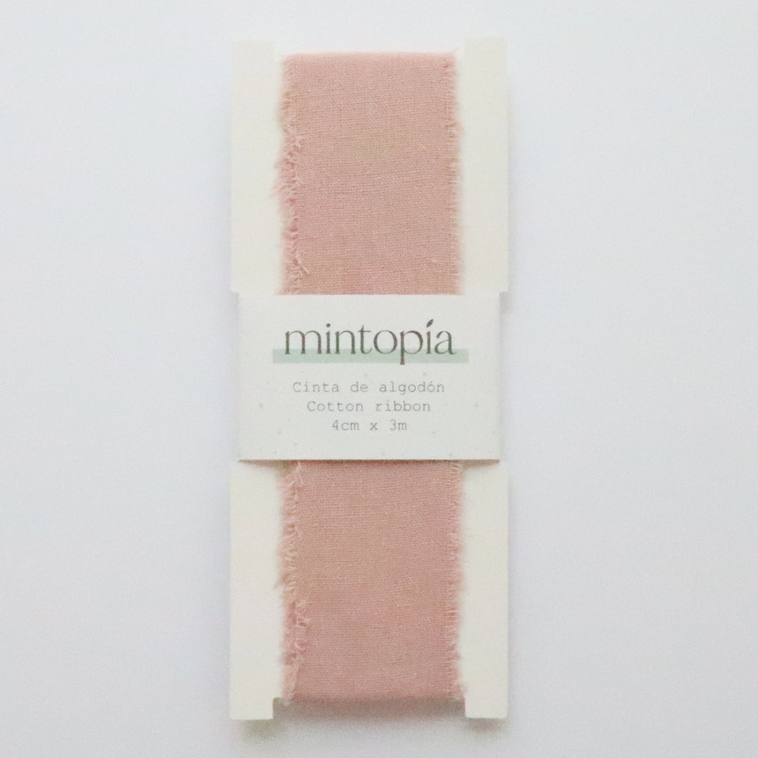 Cinta de algodón Mintopía 4 cm x 3 m Pale Pink