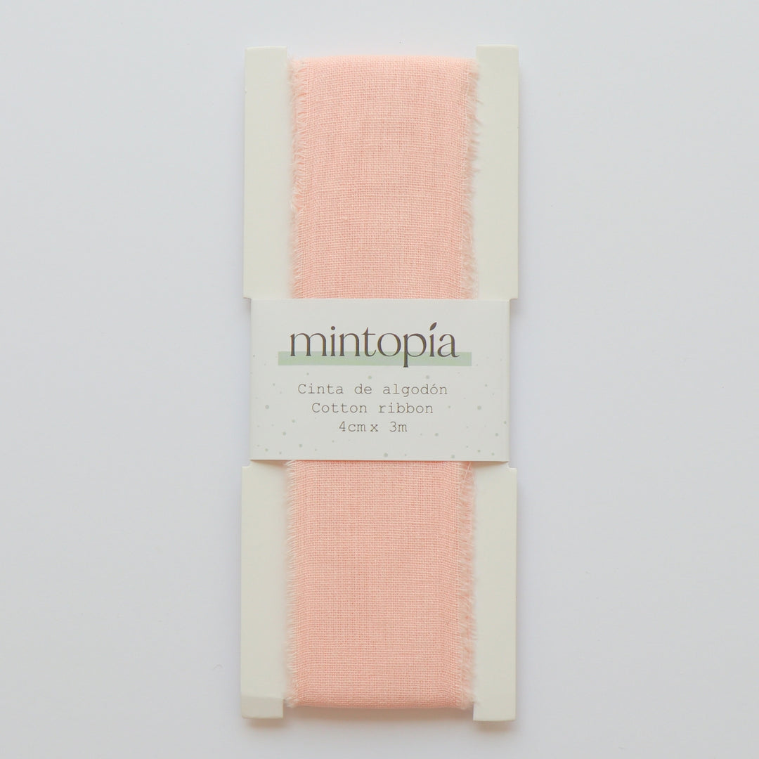 Cinta de algodón Mintopía 4 cm x 3 m Pastel Peach