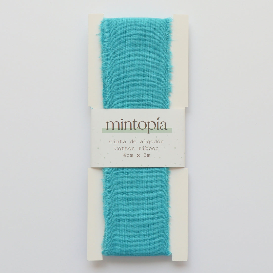 Cinta de algodón Mintopía 4 cm x 3 m Turquoise