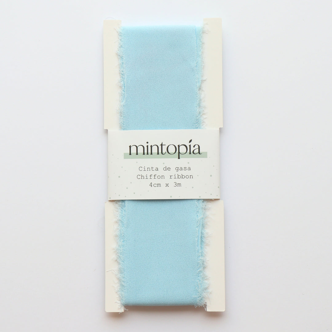 Cinta de gasa Mintopía 4 cm x 3 m Baby Blue