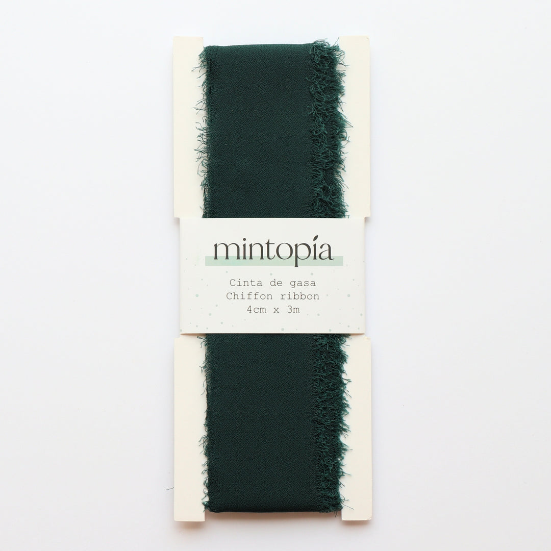 Cinta de gasa Mintopía 4 cm x 3 m Forest Green