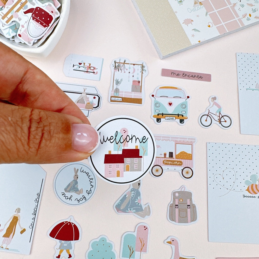 Die cuts Viviendo Outdoors de Mintopía