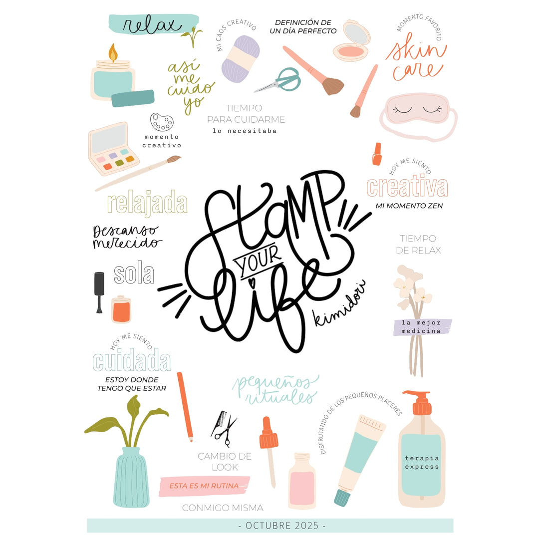 Kit de Stamp Your Life Octubre 2025 SIN SUSCRIPCIÓN CASTELLANO