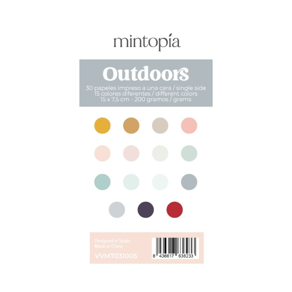 Mini pad de papeles para mini Evolution Viviendo Outdoors de Mintopía