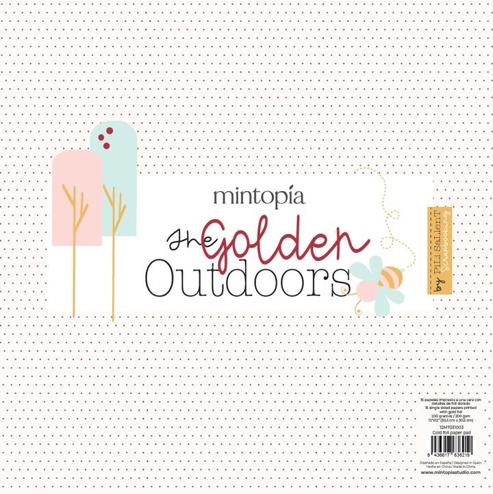 Pad 12"x12" Papeles con foil Viviendo Outdoors de Mintopía