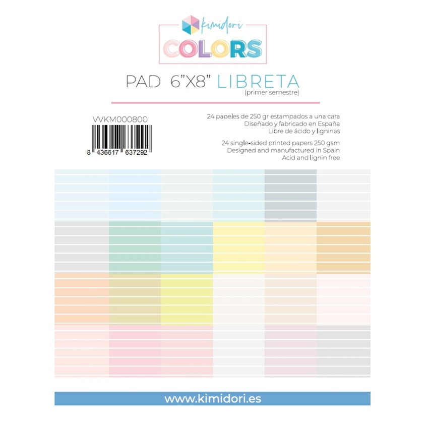 Pad 6x8" Libreta  Primer Semestre