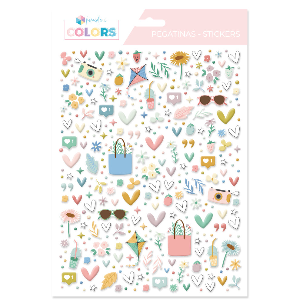 Pegatinas puffy ilustraciones SYL Marzo y Abril