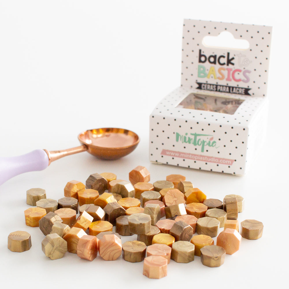 Set perlas de lacre GOLD Back to Basic de Mintopía