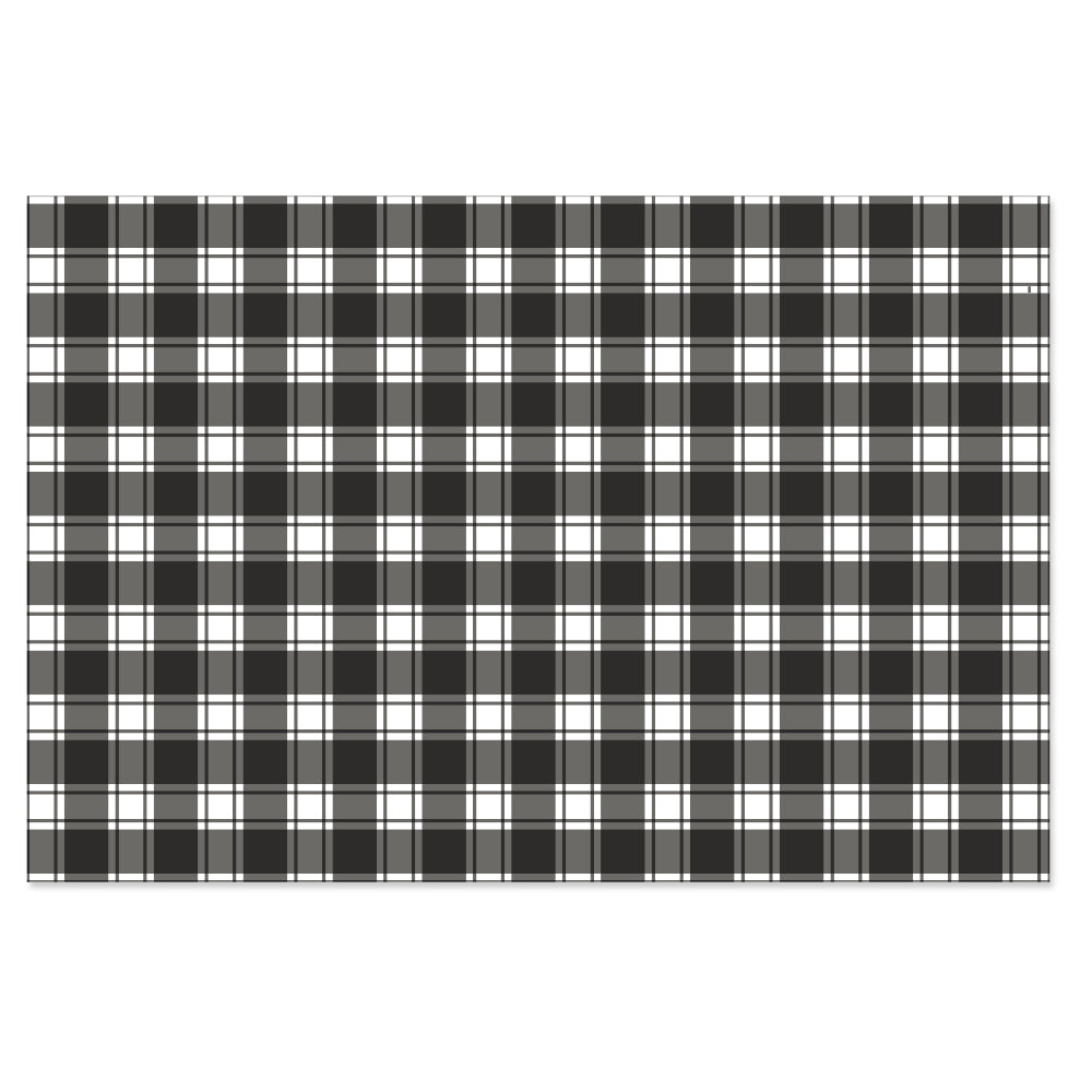 Tela para encuadernar estampada 35x50 cm Vichy negro Mintopía